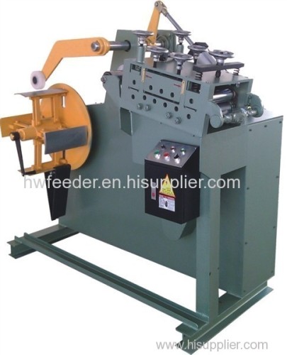 2 in 1 decoiler with straightening machine