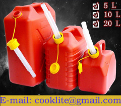 Plastic Diesel Fuel Jerry Can / Petrol Can / Gas Can / Polyethylene Gasoline Container / HDPE Oil Water Canister Carrier