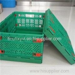 500*300*230 Mm Foldable Small Vented Plastic Box Crates