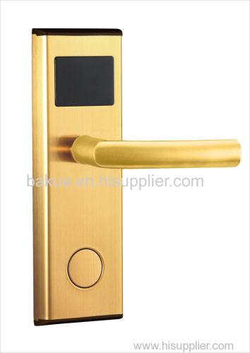 Modern Golden Mechanical Safe Mortise Digital RF Card Electric Lock