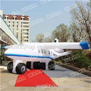 Big 10m Inflatable Airplane Replice For Advertising