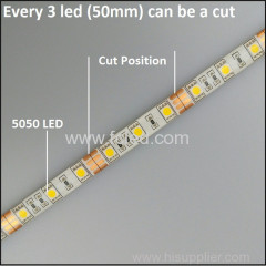 60 Pcs 5050 SMD LED Strip With UL CE RoHS Certificates