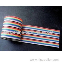 Red flat wire EXTRUDED RIBBON CABLE Red and white 1.4mm pitch 1.5mmexternal diameter