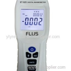 Handheld 2 Tubes Differential Pressure Meter
