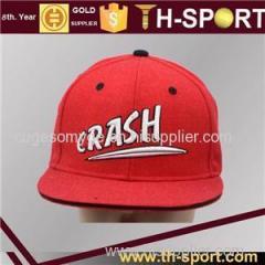 Red Adjustable Cotton Baseball Cap Hat