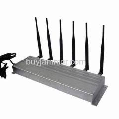 6 Antenna High Power 3G Cell phone & 315MHz 433MHz Jammer