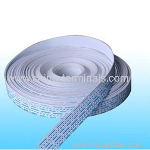 Blue flat wire EXTRUDED RIBBON CABLE Blue and white 1.5mm pitch 1.6mmexternal diameter