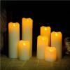 Colorful Battery Operated LED Candle For Wedding Party Popular Hot Sale Decoration Wax Light Candle