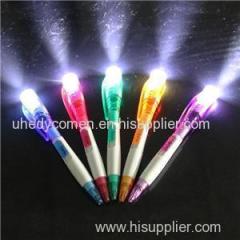 Factory Custom LED Pen 2016 Hot Selling Torch Pen With Light Variety Of Shape Promotional Plastic Light Up Pens