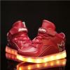 New developing LED shoes for kids light up high tops simulation sneaker for dropshipping