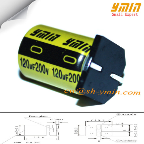 High quality PVC Mounted SMD aluminum electrolytic capacitor