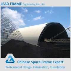 Antirust prefab space frame structure steel coal shed