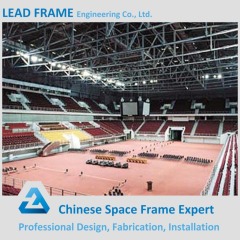 Curved design steel space frame prefab stadium from LF