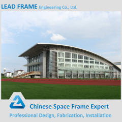 Curved design steel space frame prefab stadium from LF