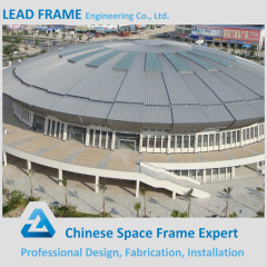 Curved design steel space frame prefab stadium from LF