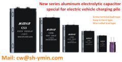 Horn type aluminum electrolytic capacitor special for charging pile