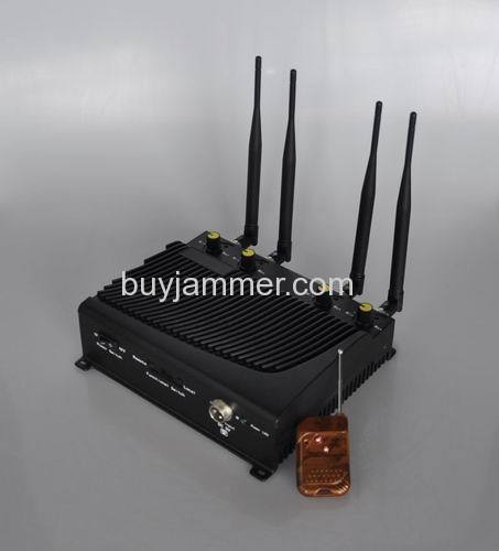 Adjustable Desktop Mobile Phone GPS Jammer with Remote Control