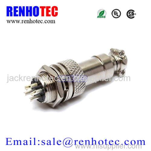 GX12 M12 5 Pin Female Connector Receptacle