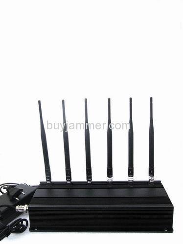 6 Antenna Cell phone&WiFi & RF Jammer (315MHz/433MHz)