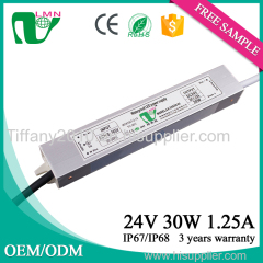 30w Constant Voltage Power Supply 24VDC Waterproof LED driver