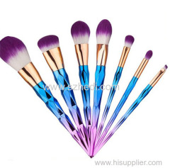 Pro collection cosmetics makeup brushes latest 7pcs unicorn cosmetic brush