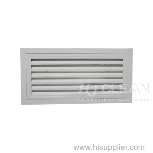 Aluminum air diffuser for workshop clean room