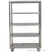 Cleanroom stainless steel trolley/rack car