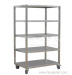 Cleanroom stainless steel trolley/rack car