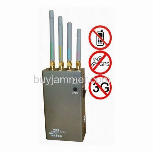 5-Band Portable Cell Phone GPS Jammer