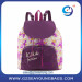 Fashion trend women/lady university backpack nice color matching fabric lady soft backpack