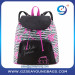 Fashion trend women/lady university backpack nice color matching fabric lady soft backpack