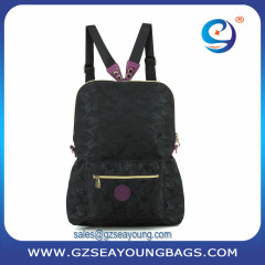 Hot sell 2 in 1 nylon ladies/women backpack single shoulder ladies handbag
