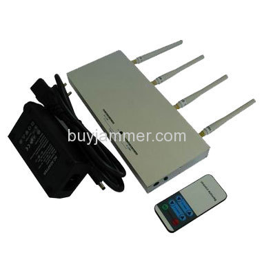 Mobile Phone Jammer 10m to 30m Shielding Radius with Remote Controller