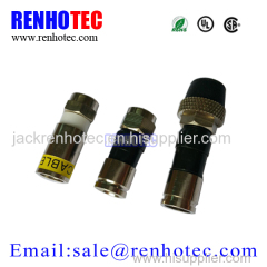 Waterproof Coaxial Connector Compression PPC EX6XL Rg6 F Connector