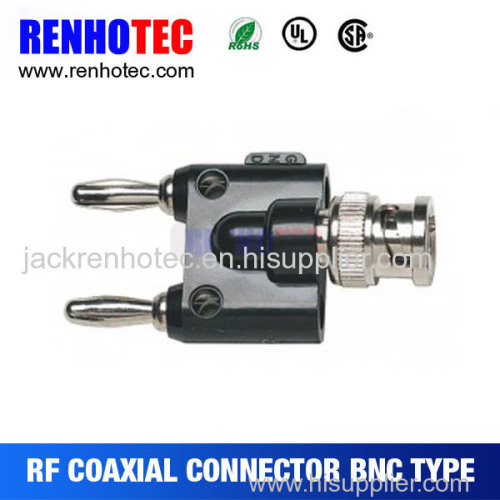 BNC Plug To Banana Plug Nickel Bullet Banana Connector Plug for RC Battery