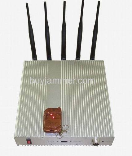 High Power 3G Cell phone signal jammer with Remote control