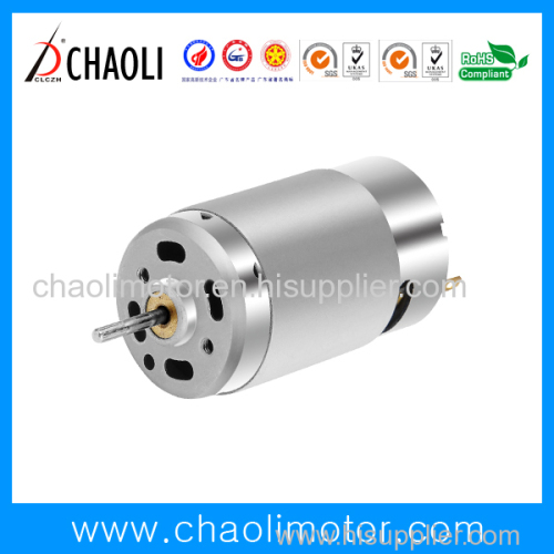 5 Slot 24V Low Noise DC Motor ChaoLi-RS395PM For Draining Pump And Vacuum Cleaner