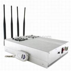 Adjustable Remote Control High Power Desktop Cell Phone Jammer with 2 Cooler Fans