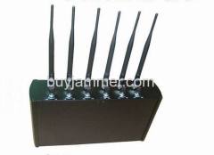 Adjustable High Power 6 Antenna WiFi GPS Cell Phone Jammer