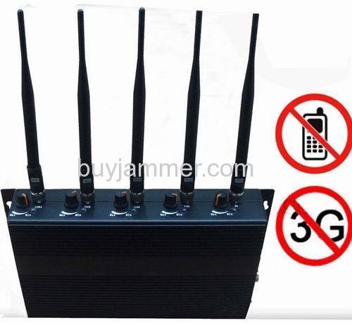 Adjustable 5-Band Cell Phone Signal Jammer