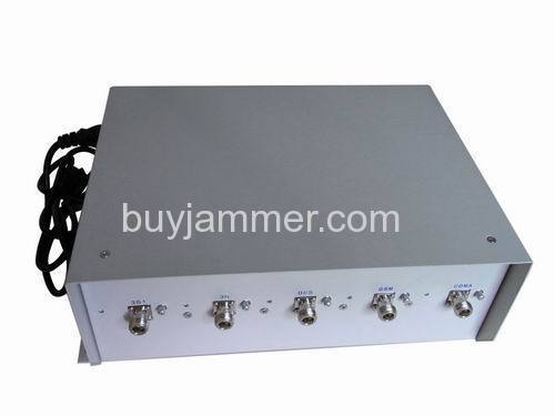 5 Band 75W High Power 3G Cell Phone Signal Jammer(Up to 100 meters)