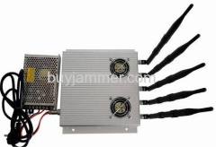 5 Antenna 25W High Power 3G Cell phone WiFi Jammer with Outer Detachable Power Supply