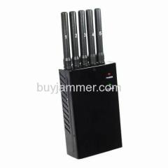 5 Antenna Portable Mobile Phone Jammer GPS Jammer and WiFi Jammer