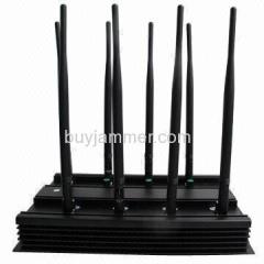 8 Bands Adjustable All Frequency 3G 4G Wimax Phone Blocker WiFi Jammer GPS VHF UHF Jammer (European Version)