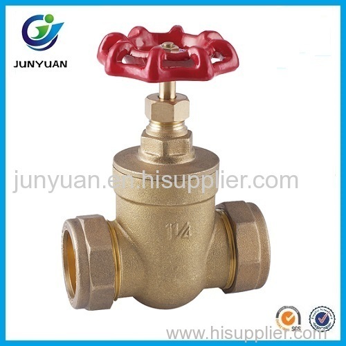 Brass Gate Valve With Compression End