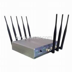 8 Antennas 16W High Power 3G 4G Cell phone Jammer WiFi Jammer