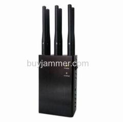 6 Antenna Selectable Handheld GPS 3G 4G Cellphone Blocker