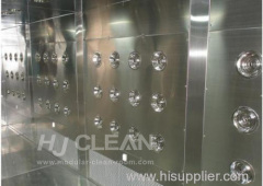 Cleanroom stainless steel air shower tunnel