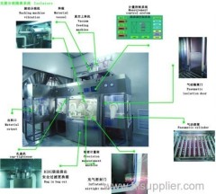 Clean room aseptic isolator