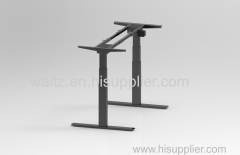 Electric Height adjustable sit stand desk single motor from manufacture